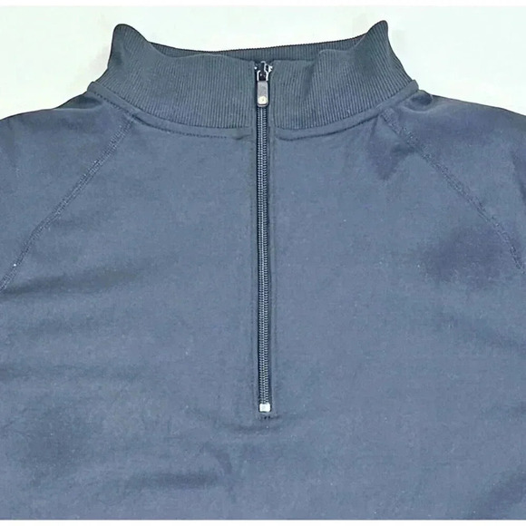 Footjoy Size Large Mens Pullover 1/4 Zip Long Sleeve Turtleneck Embroidered Logo - Picture 12 of 12